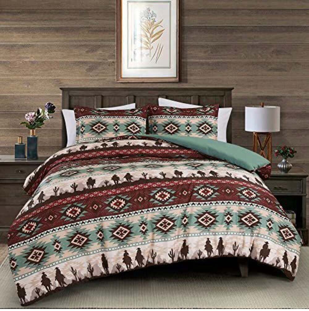 Chezmoi Collection Western Cowboy Bedding Comforter Set size full
